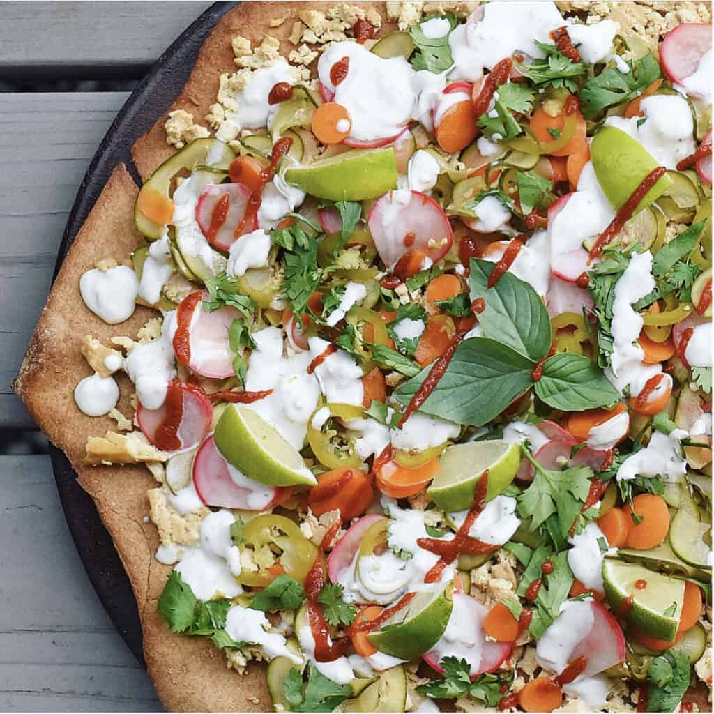 Bahn Mi Vegan Pizza Recipe Herbivores Kitchen