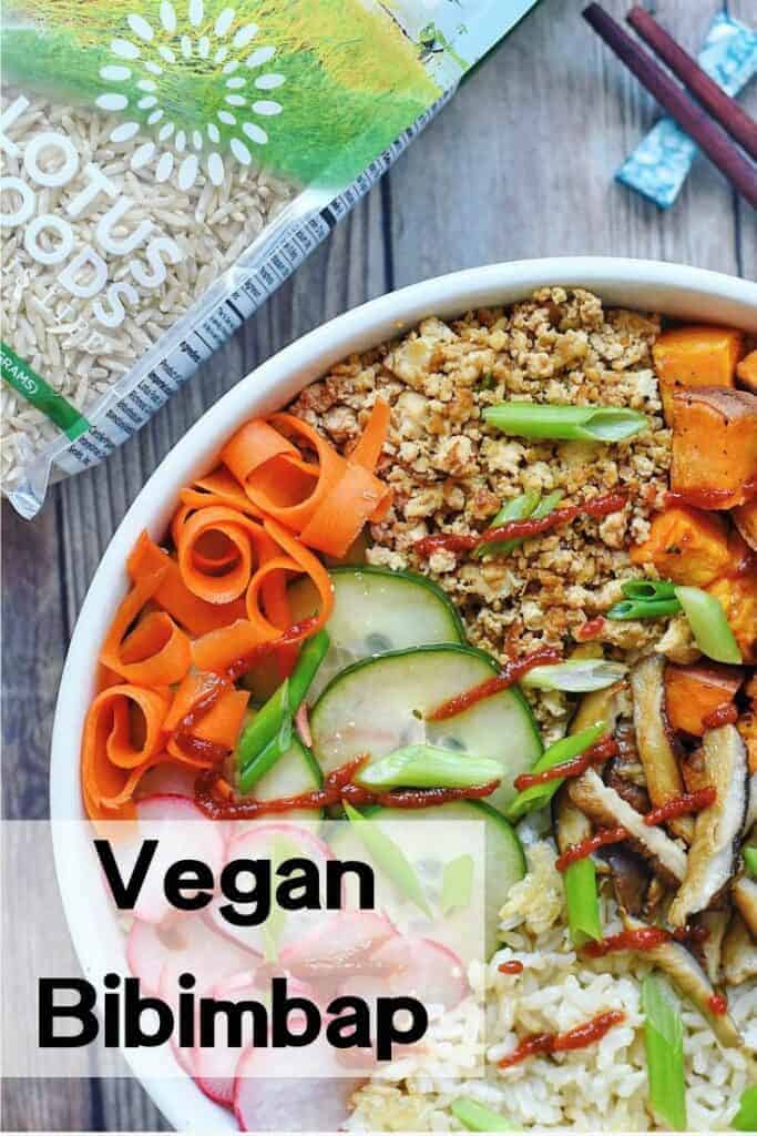 Vegan Bibimbap with Quick Pickled Vegetables