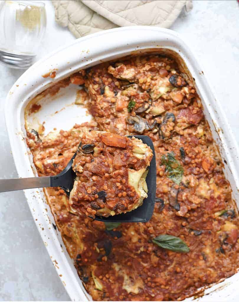 Easy Vegan Lentil Lasagna Recipe