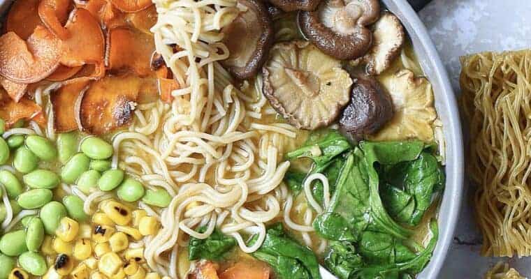 Veggie-Loaded Easy Vegan Ramen Soup