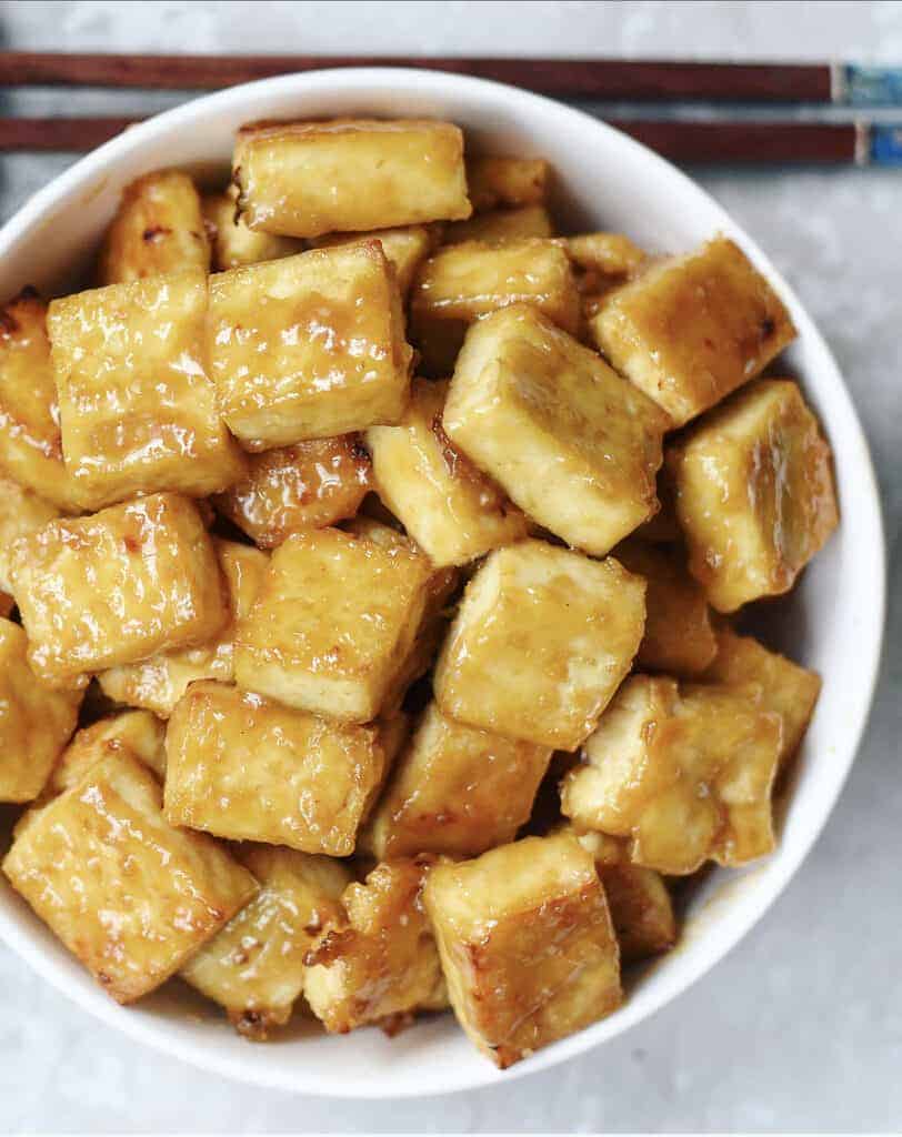 Baked Tofu in a Miso Glaze