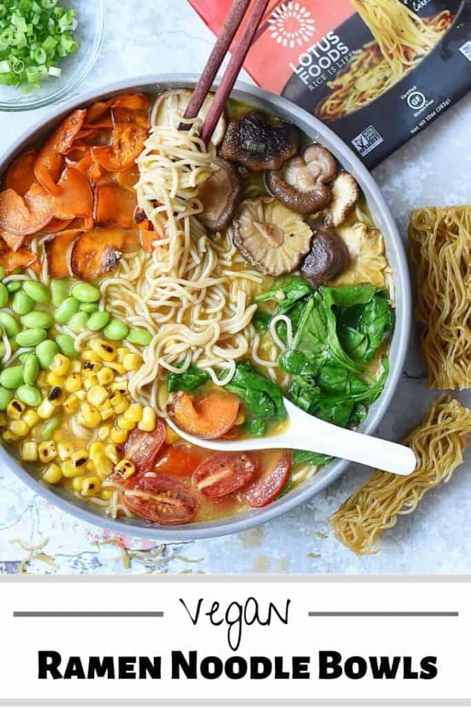 Veggie Loaded Easy Vegan Ramen Soup