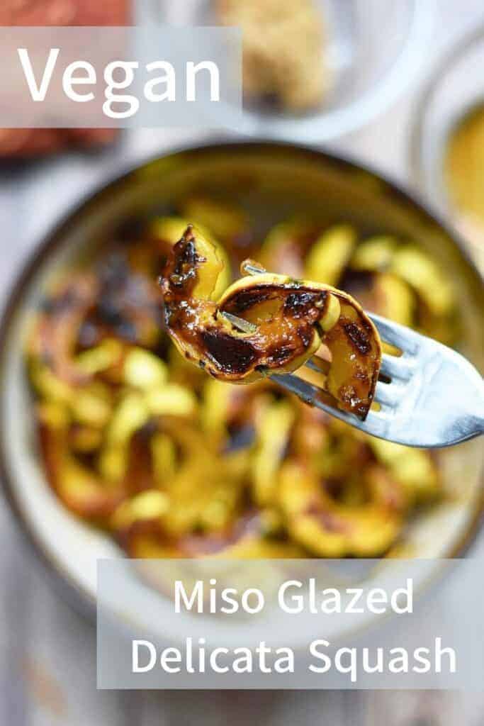 Vegan Miso Glazed Delicata Squash