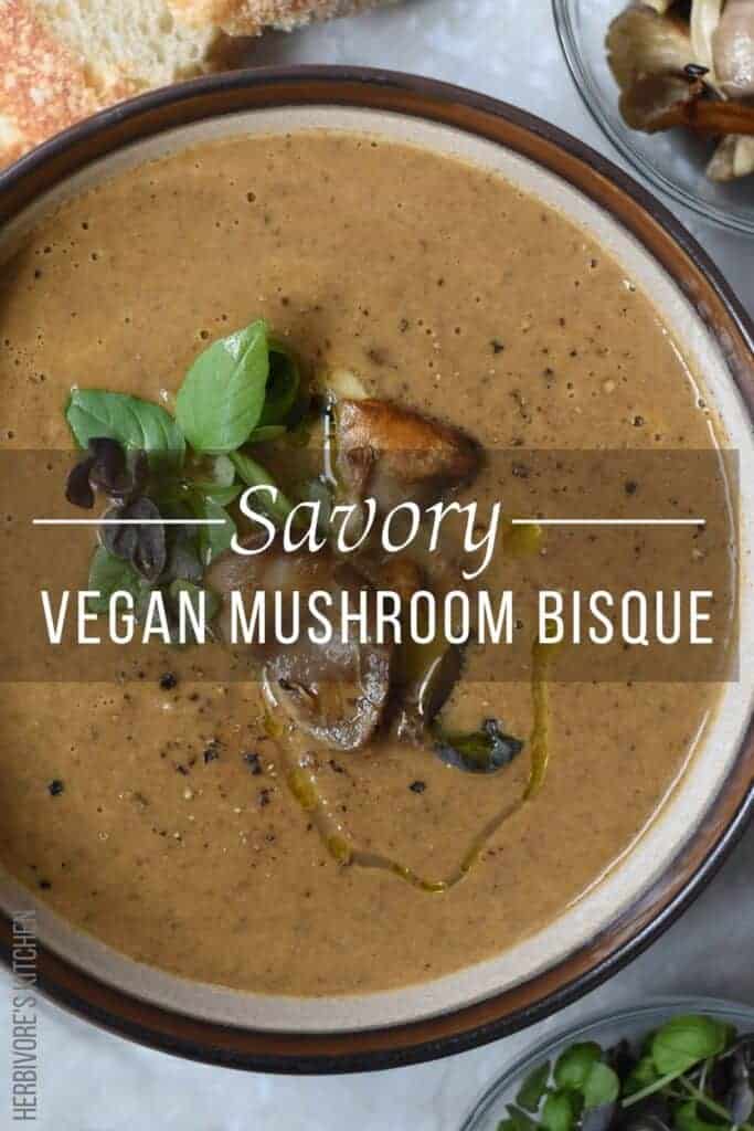 Creamy Vegan Mushroom Soup Recipe