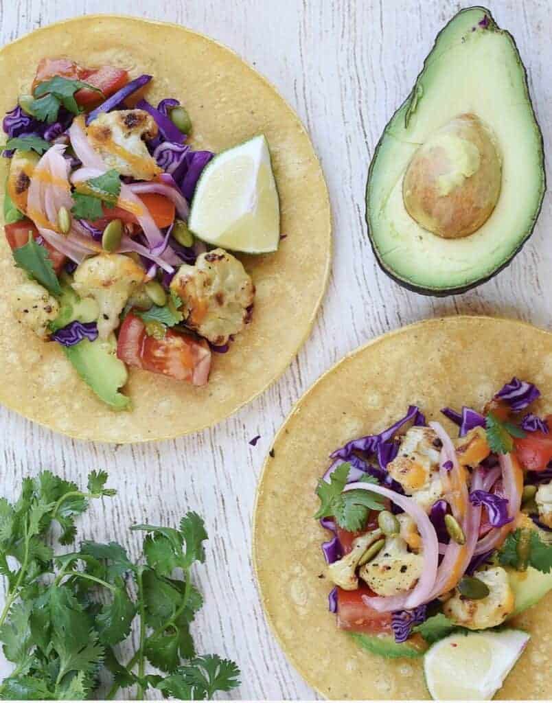 Crispy Cauliflower Vegan Tacos