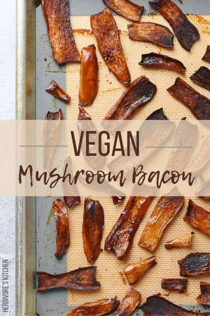 Vegan Mushroom Bacon BLT Sandwich