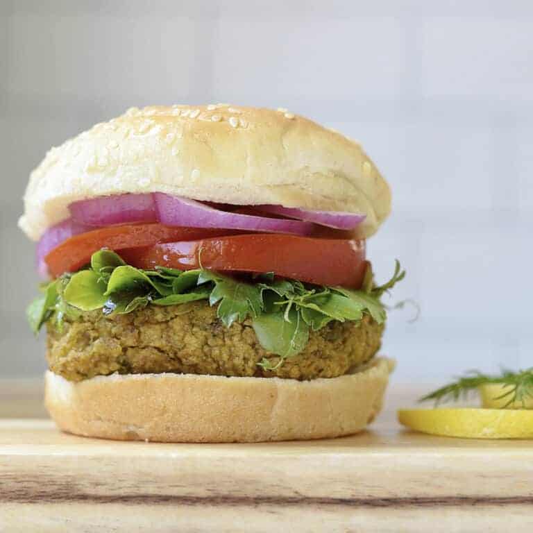 Baked Falafel Burgers