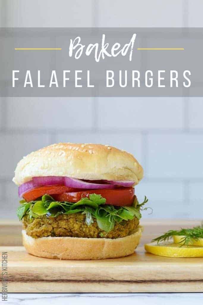 Baked Falafel Burgers Recipe