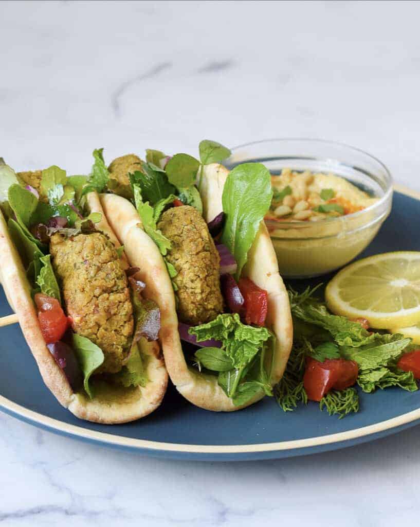 Baked Falafel Sandwiches