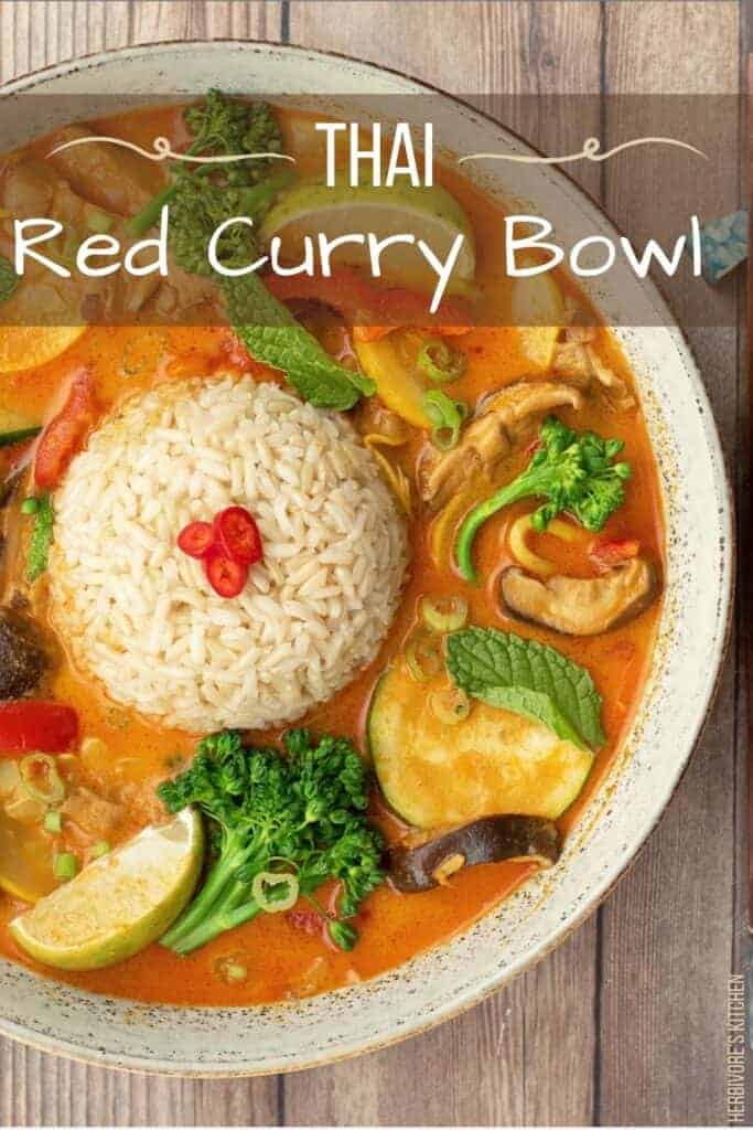 Thai Red Curry Vegetables & Rice