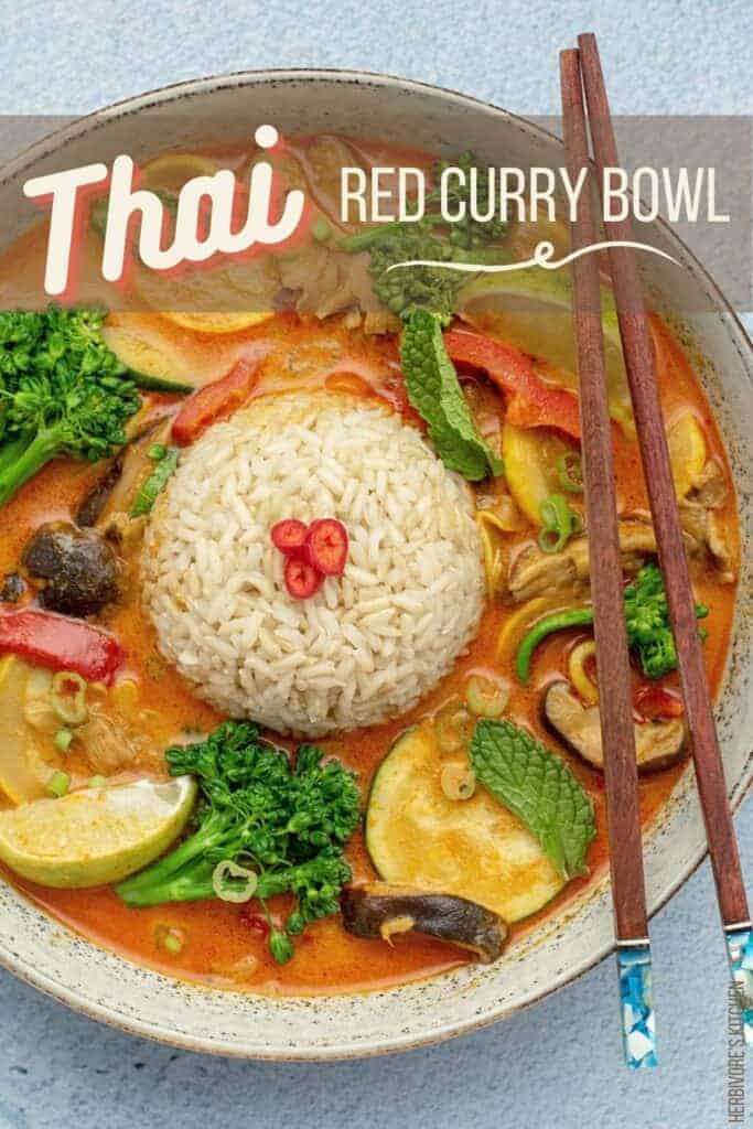 Thai Red Curry Vegetables & Rice