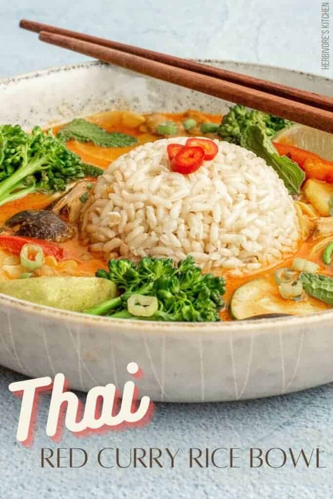 Thai Red Curry Vegetables & Rice