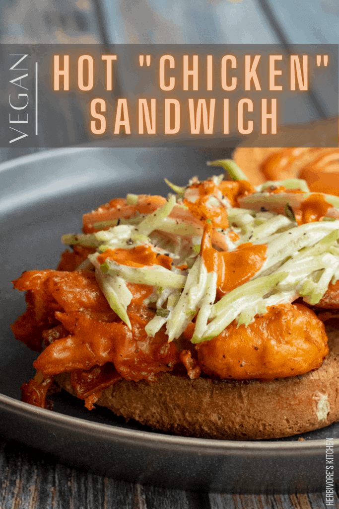 Crispy Vegan Buffalo Cauliflower Sandwich