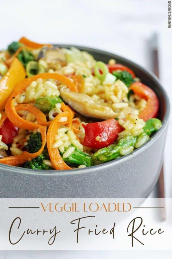 Veggie-Loaded Curry Fried Rice