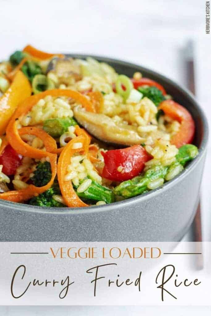 Veggie Loaded Curry Fried Rice Recipe