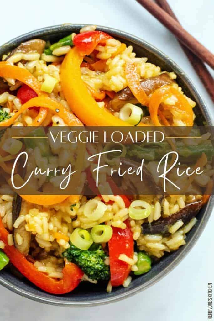 Veggie Loaded Curry Fried Rice Recipe