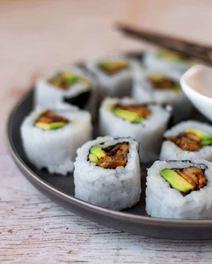 Vegetarian Sweet Potato Sushi - Eat With Clarity