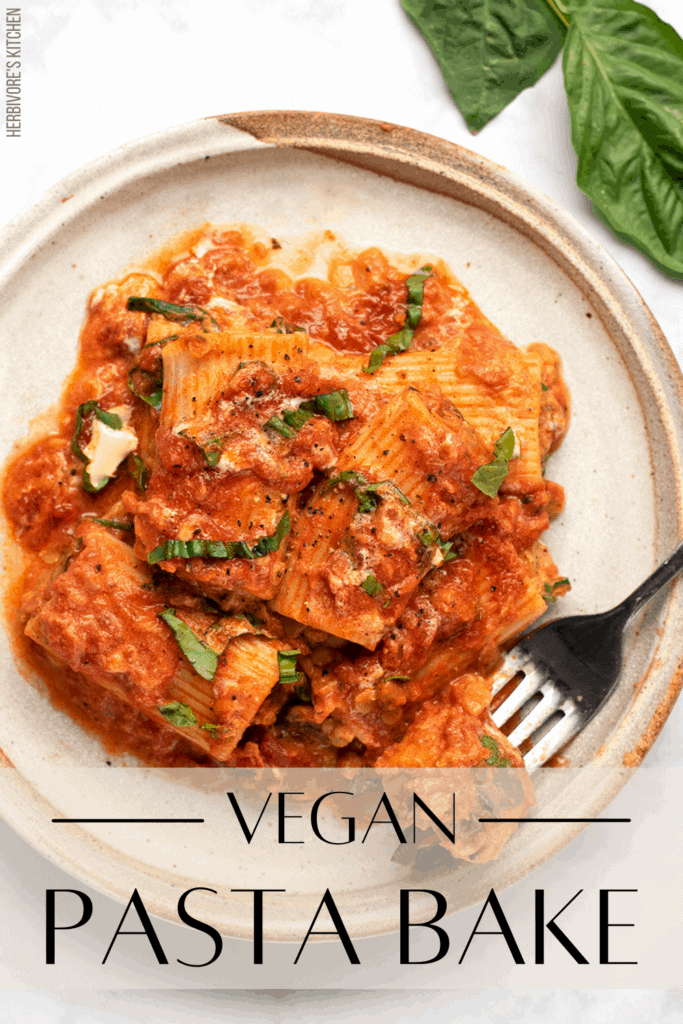 Vegan Baked Pasta with Cashew Cream