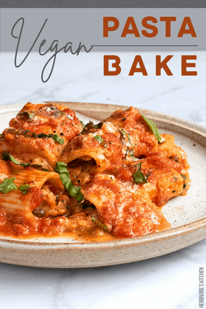 Vegan Baked Pasta with Cashew Cream