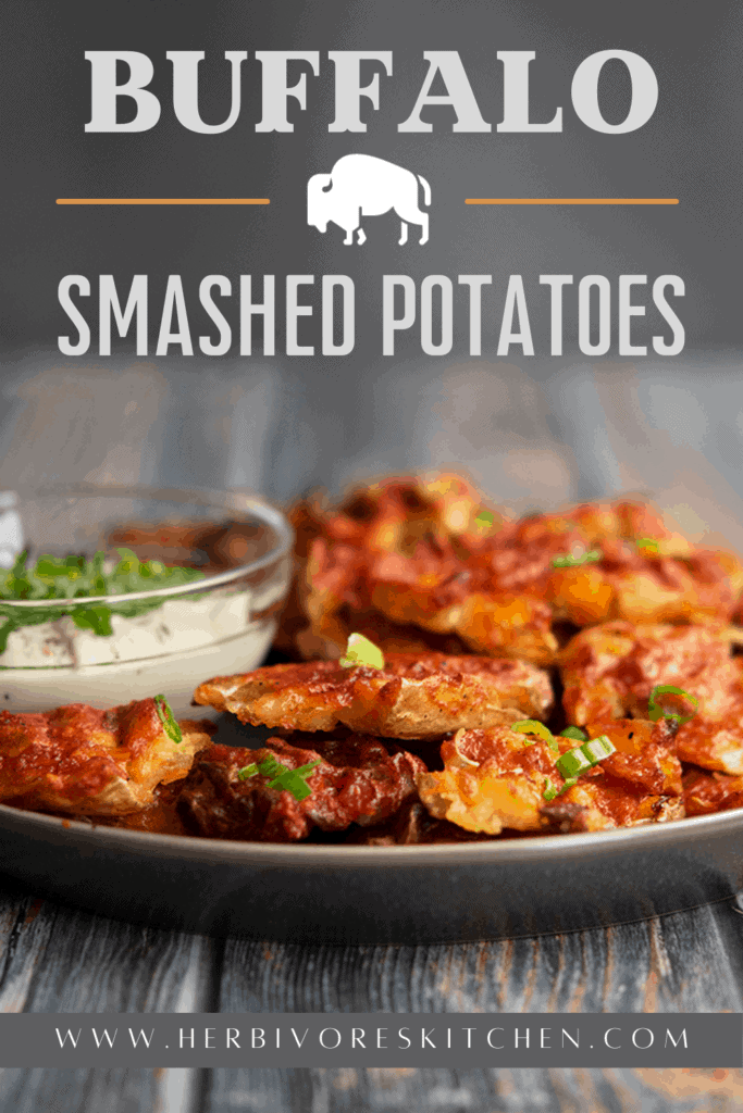 Buffalo Smashed Potatoes - Something Nutritious