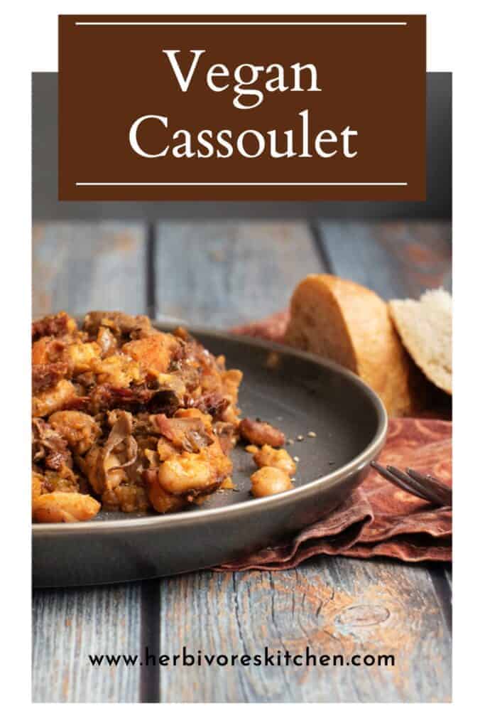 Smoky Portobello Mushroom Vegan Cassoulet - Connoisseurus Veg