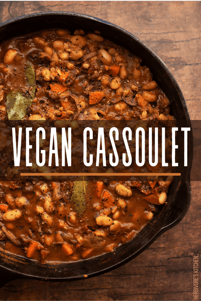 Smoky Portobello Mushroom Vegan Cassoulet - Connoisseurus Veg