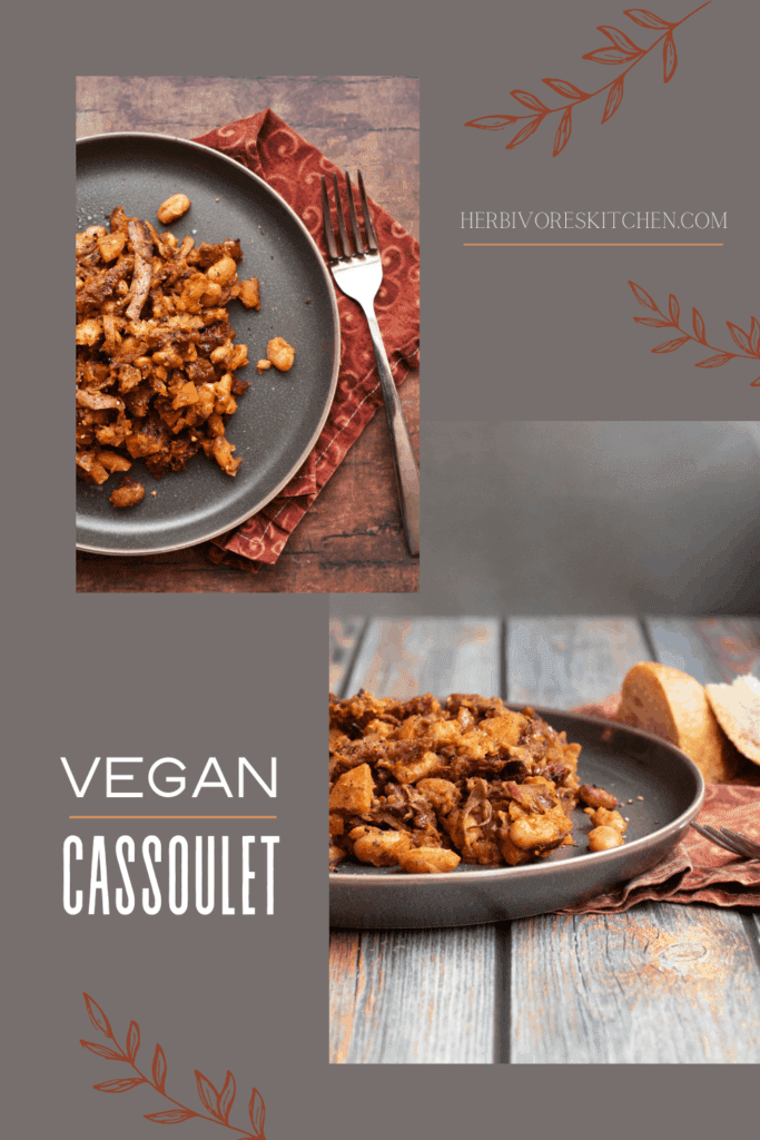 Vegan Cassoulet: This White Bean & King Oyster Mushroom Cassoulet is Every Bit as Delish as Its French Cassoulet Cousin! 