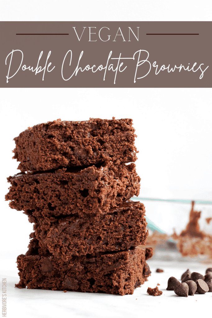 Double Chocolate Vegan Brownies: These Easy Plant-Based Brownies Will Win Over Even the Biggest Diehard Dessert Fans!