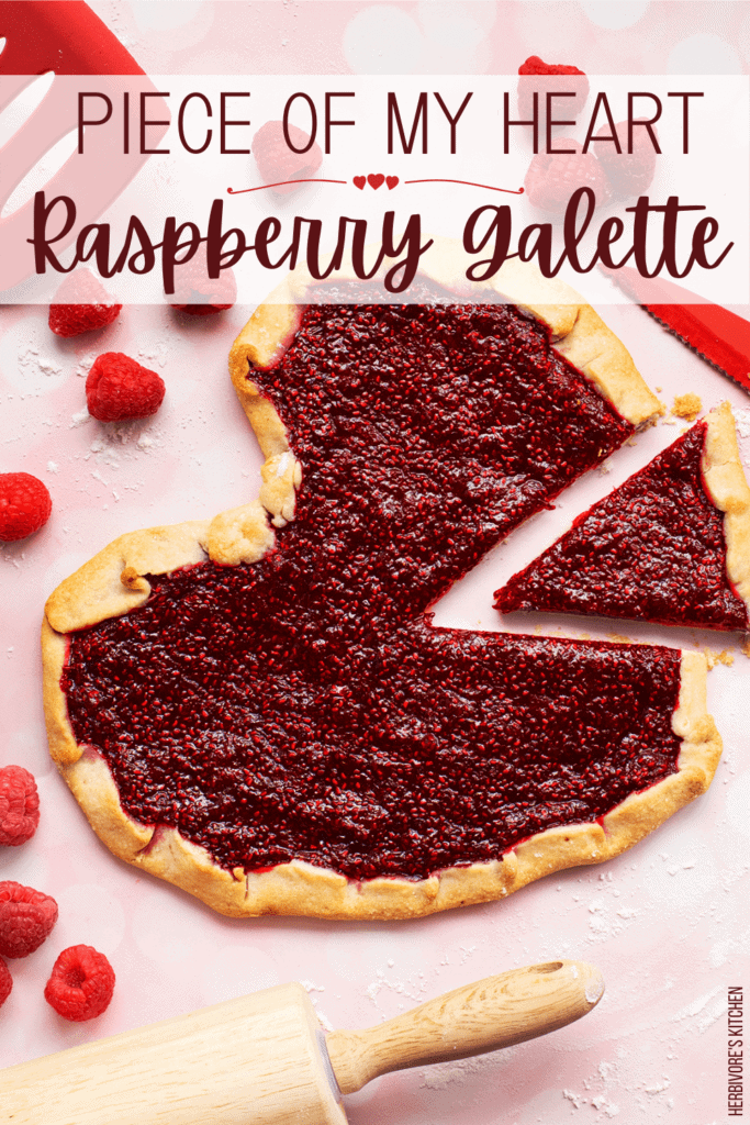 Raspberry Galette Raspberry: Celebrate Valentine’s Day with this Heart-Shaped Vegan Fruit Galette