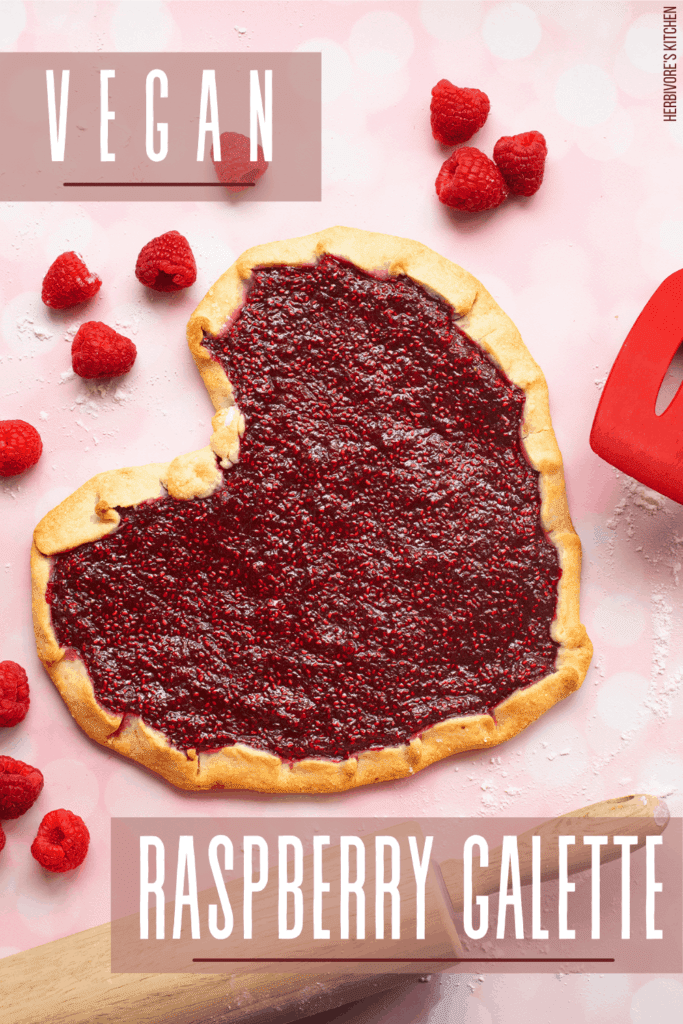 Raspberry Galette Raspberry: Celebrate Valentine’s Day with this Heart-Shaped Vegan Fruit Galette