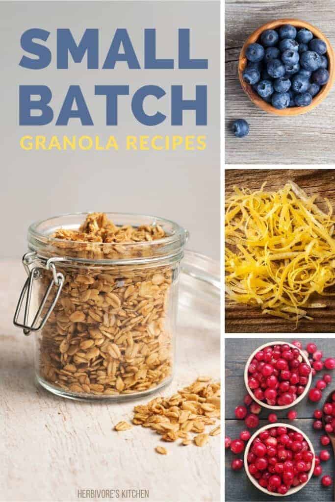 Small Batch Granola Recipes: This Easy Toasted Oat Granola Recipes Serves as the Base for Several Delicious Ways to Eat Granola!