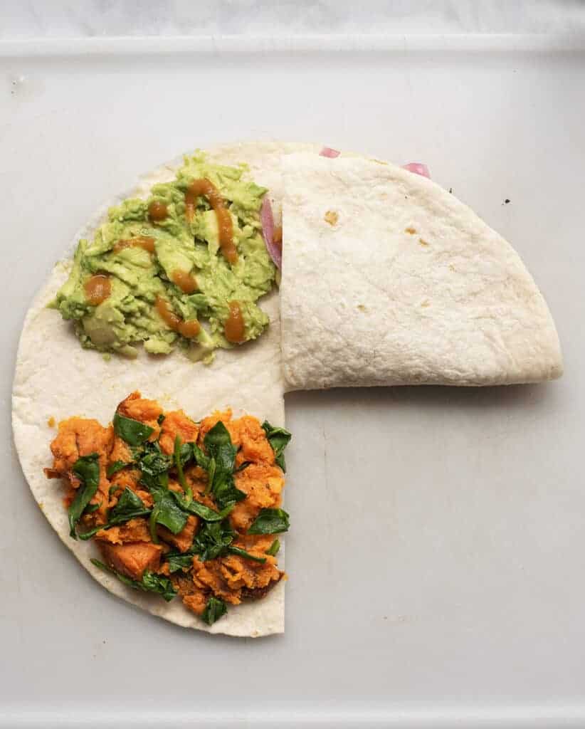 Vegan Crunchwrap Supreme, Trifold Tortilla or Tortilla Hack: Whatever You Call It, It’s One of My Favorite Vegan Red Lentil Recipes!