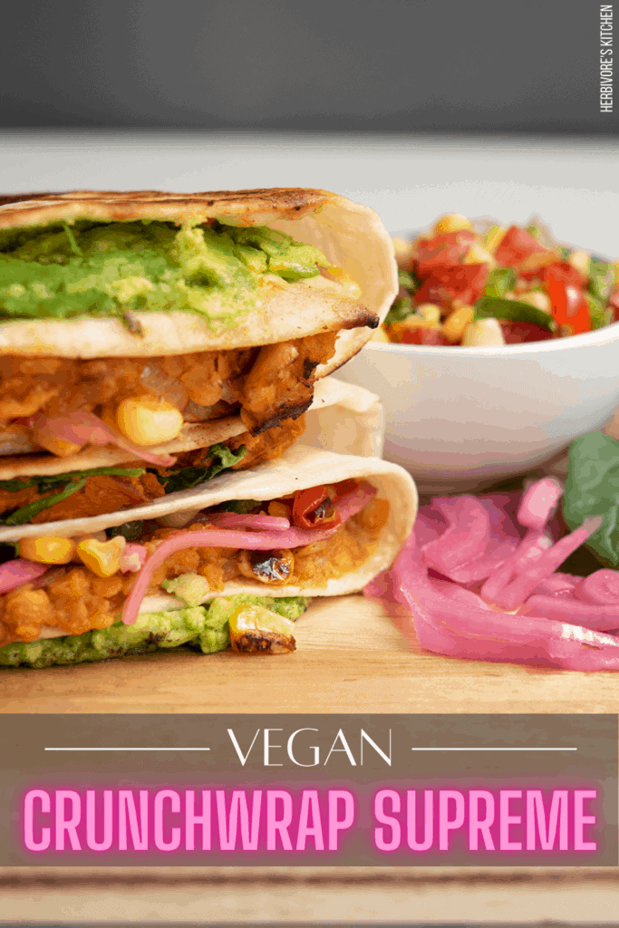 Vegan Crunchwrap Supreme, Trifold Tortilla or Tortilla Hack: Whatever You Call It, It’s One of My Favorite Vegan Red Lentil Recipes!