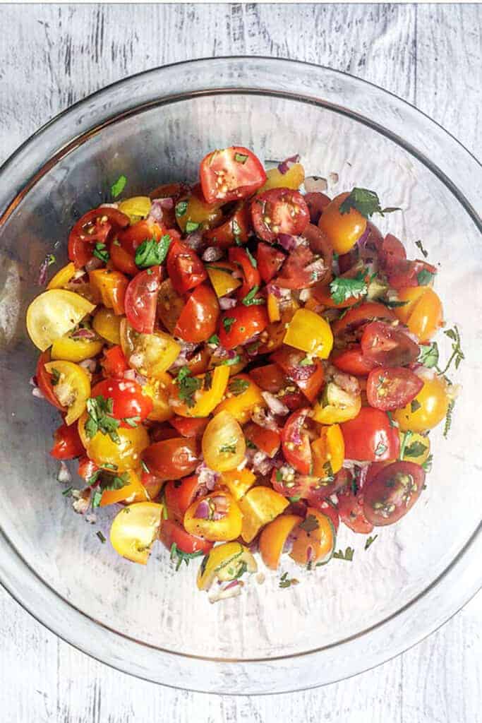 Fresh Pico De Gallo for Tacos