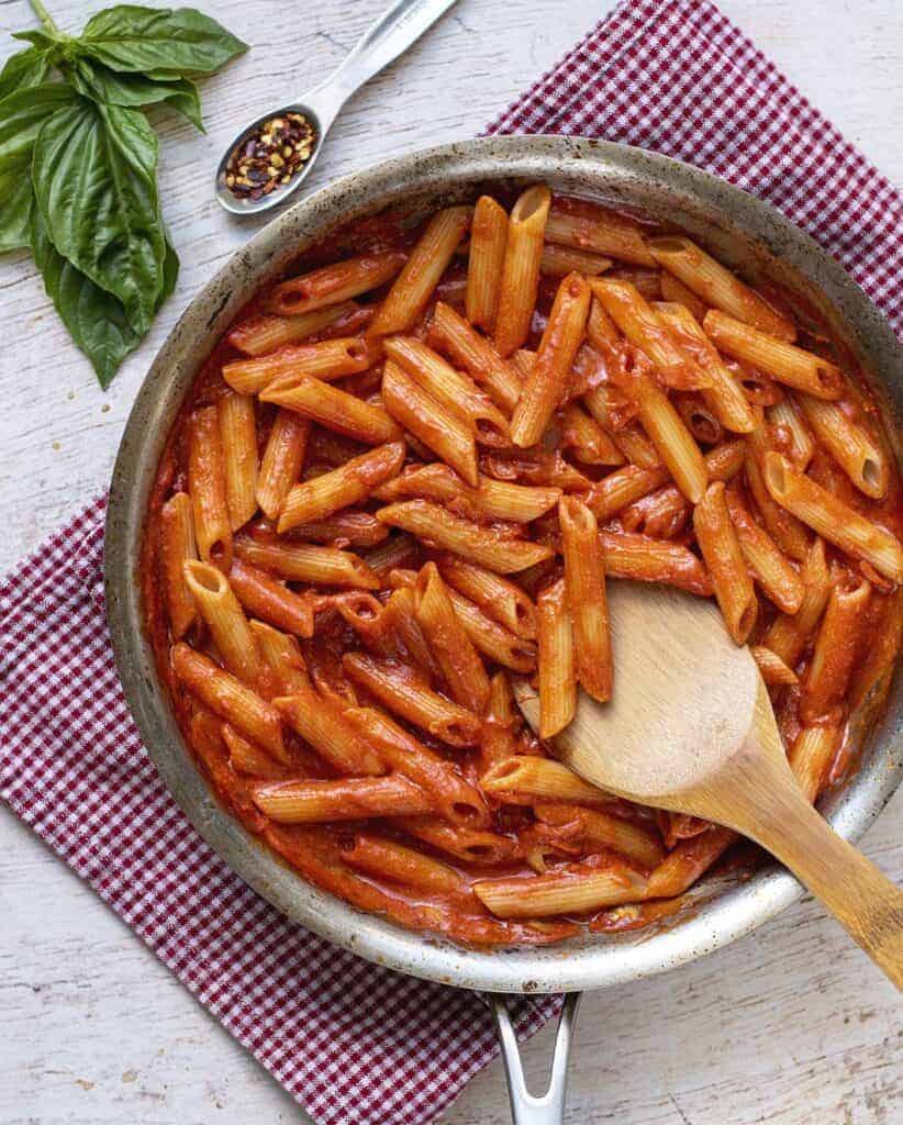 Vegan Penne Alla Vodka Comfort Food Goes Plant-Based with this Vegan Vodka Sauce Recipe