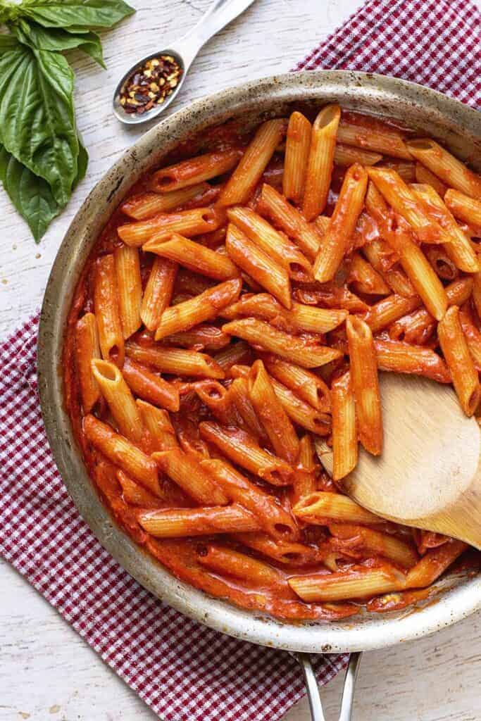 Vegan Penne Alla Vodka Comfort Food Goes Plant-Based with this Vegan Vodka Sauce Recipe