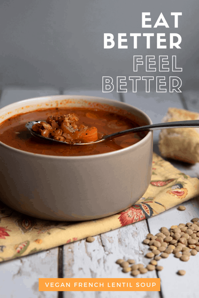 Vegan Lentil Soup with Fresh Herbs - Yummy Plants