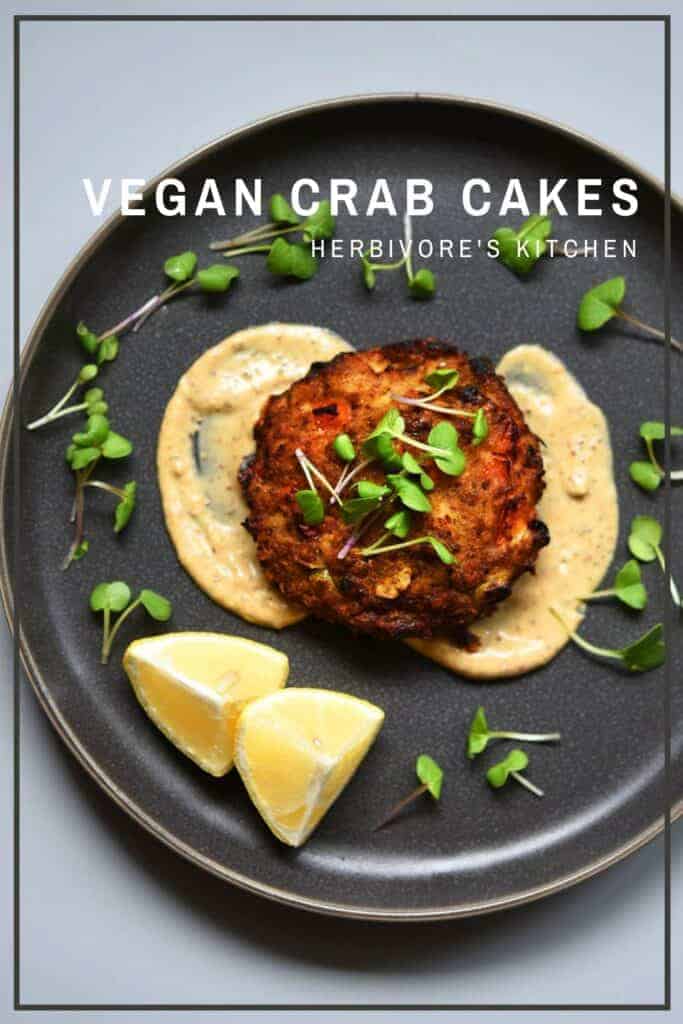 Vegan Crab Cakes with Vegan Remoulade Sauce