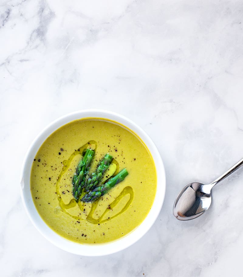 Asparagus White Bean Soup