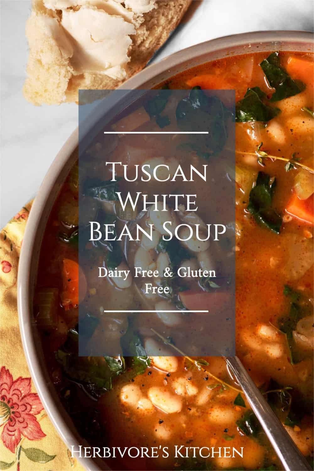 Vegan Tuscan White Bean Soup