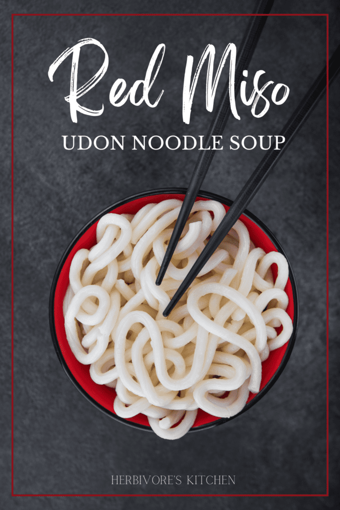 Udon Noodle Soup with Miso Broth - Connoisseurus Veg