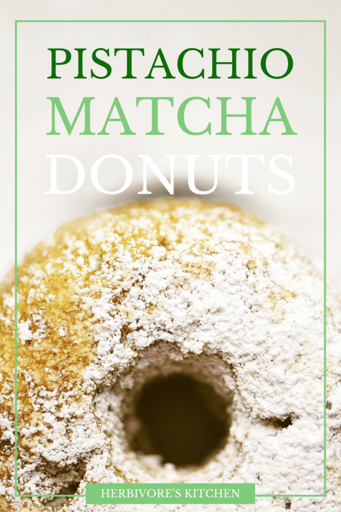 Matcha Pistachio Donuts Recipe