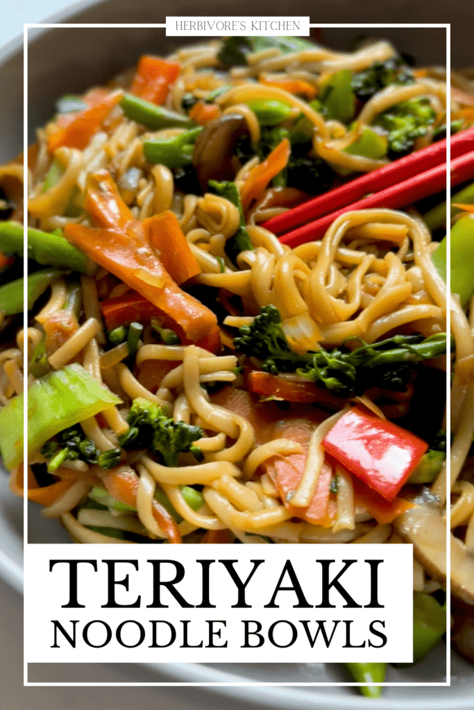 Teriyaki Noodles with Vegetables Use Up the Veggies in Your Fridge with this Teriyaki Bowl