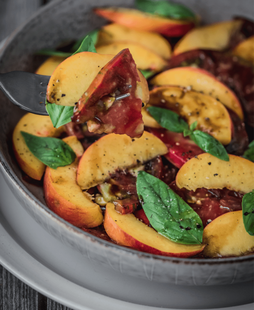 Peach & Heirloom Tomato Salad