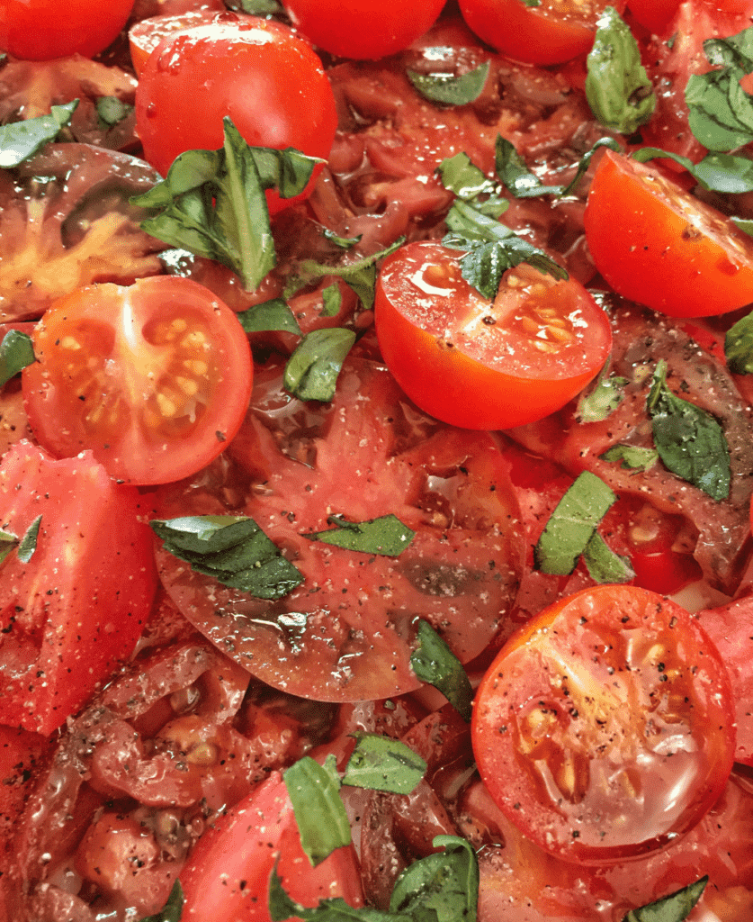 Simple Heirloom Tomato Salad