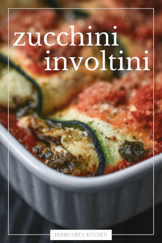 Zucchini Involtini with Basil Pesto & Almond Ricotta