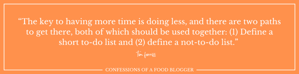 Food Blogging Tips: To Do List Dilemmas