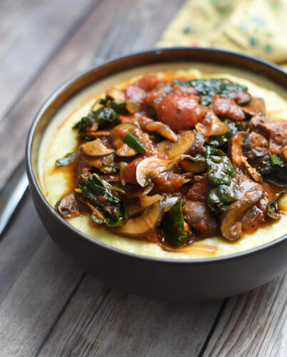 Creamy Polenta with Mushroom Ragu