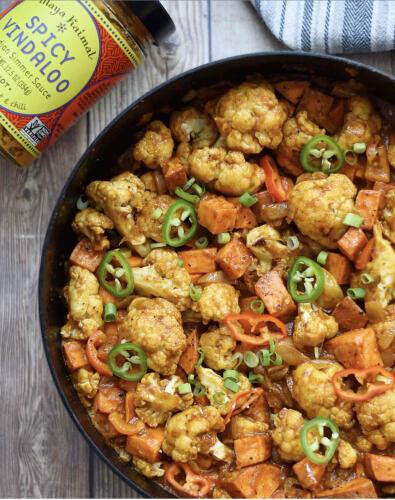 Sweet Potato & Roasted Cauliflower Vegan Vindaloo