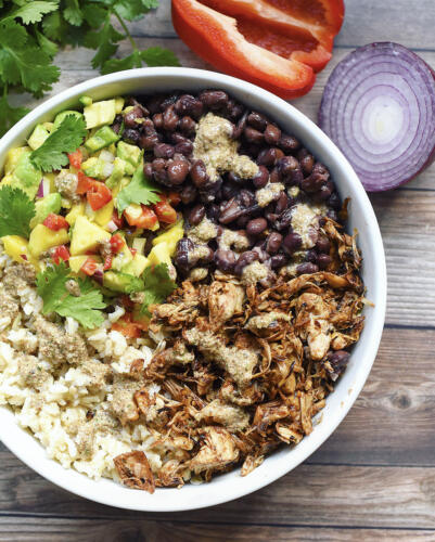 Jamaican Jerk Jackfruit with Fresh Mango Salsa